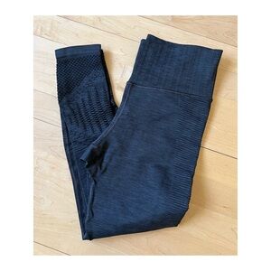 Athleta ribbed leggings with cutouts at calf and side of leg Sz S NWOT